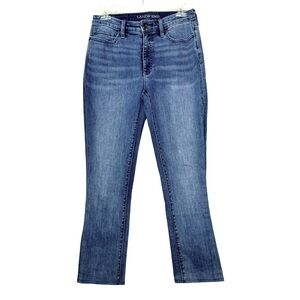 Lands’ End Mid Rise Slim Jeans Size 6 Tall